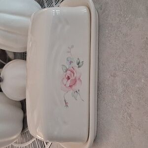 Butter Dish Secret Rose
